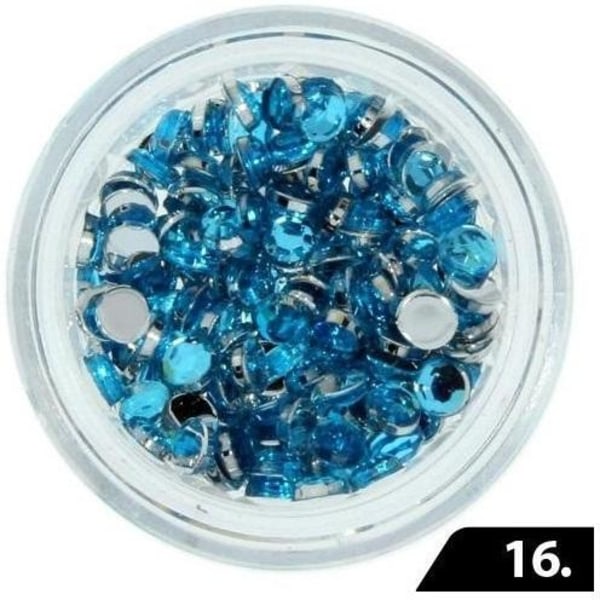 Zirkonikivet (lasi) - 3 mm - 200 kpl - 16 Turquoise