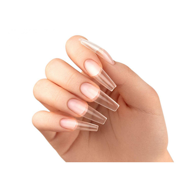 Tippar - Long Coffin - Soft gel tips - Victoria Vynn Transparent