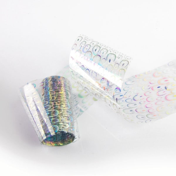 Nagelfolie / folie - för nageldekorationer - #8-9 - 100 cm multifärg