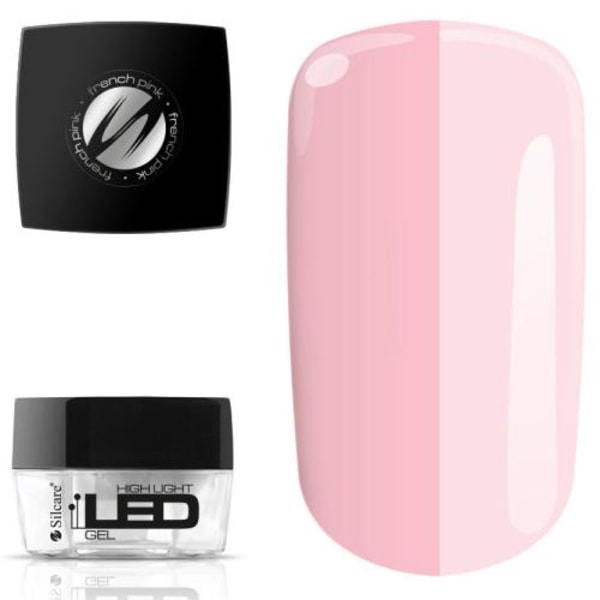High Light LED Gel - Builder French Pink - 15 g - Silcare Rosa
