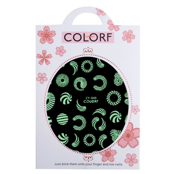 Tarrat - Hehkuvat UV-valossa - CY-040 - Kynsille Multicolor