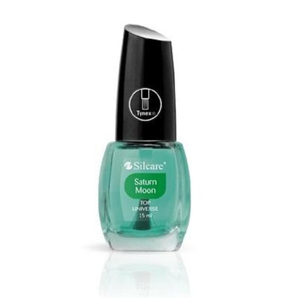 Topcoat til negle - Top Universe - Saturn Moon -15ml - Silcare Green