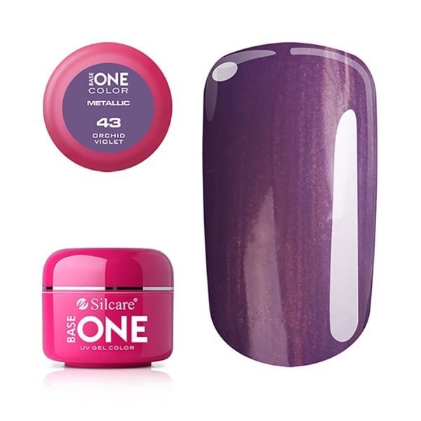 UV-geeli - Base One - Metallic - Orchid Violet - 43 - 5g Purple
