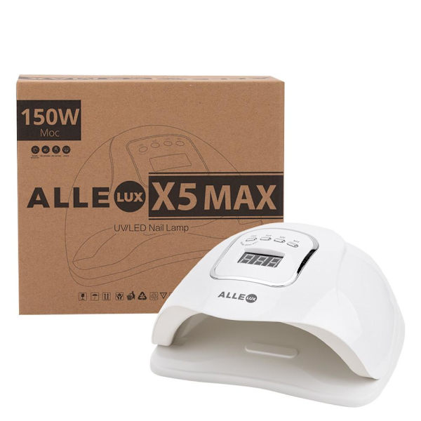 UV/LED 150W - Nagellampa - Allelux X5 Max - Vit Vit