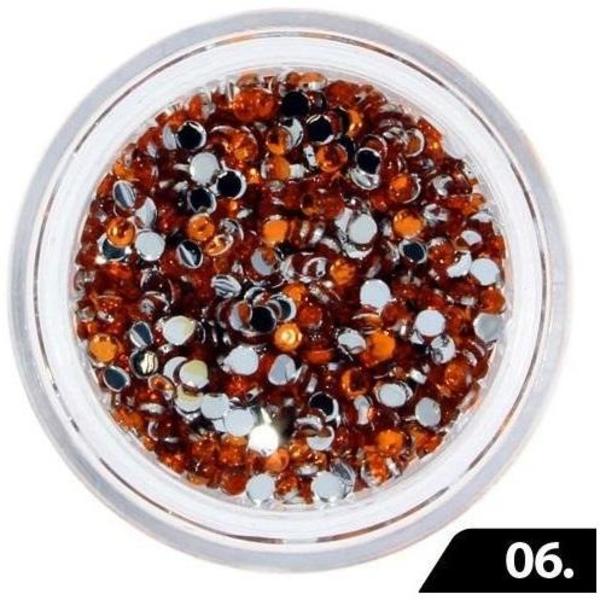 Zirkon stenar (Glas) - 1,5 mm - 200 st - 06 Orange