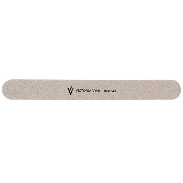 10-pack Nagelfilar - Rak - 180/240 - Victoria Vynn  - Grå White