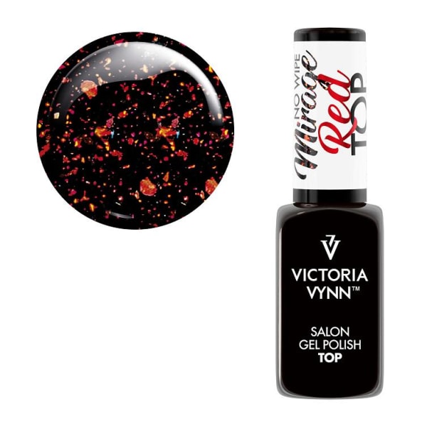 Top coat - Mirage - Red - No Wipe - 8 ml - Victoria Vynn Red