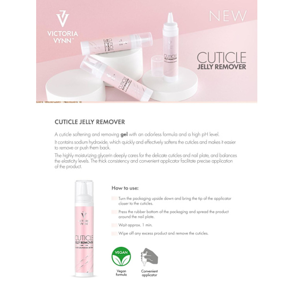 Cuticle Remover - Victoria Vynn - Jelly - 30 ml Ljusrosa