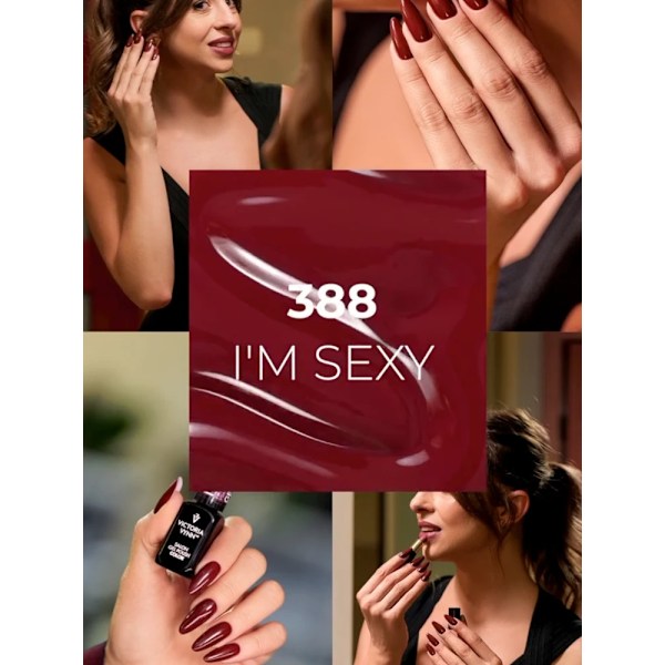 Victoria Vynn - Gel Polish - 388 I´m Sexy - Gellack Vin, röd