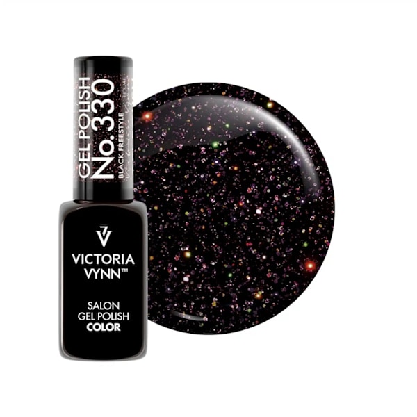 Victoria Vynn - Gel Polish - 330 Black Freestyle - Gellack Vin, röd