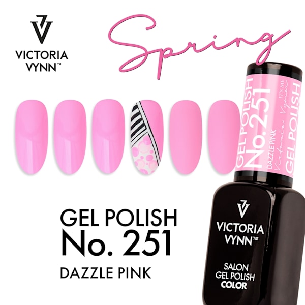 Victoria Vynn - Gel Polish - 251 Dazzle Pink - Gellack Rosa