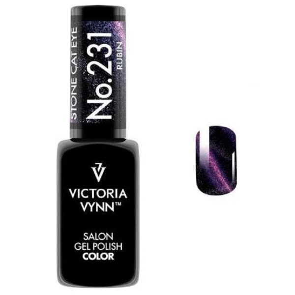 Victoria Vynn - Geelilakka - 231 Stone Cat Eye - Geelilakka Purple