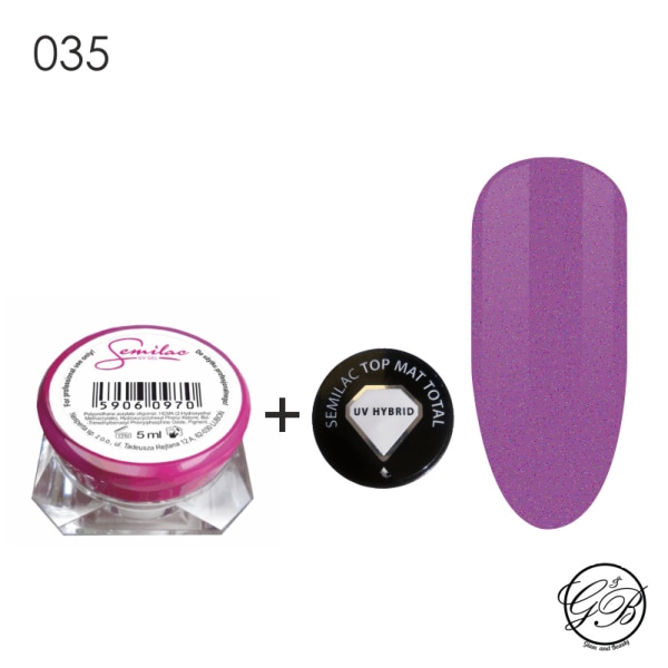 Semilac - UV Gel - Color - Bright Lavender - 035 - 5 ml