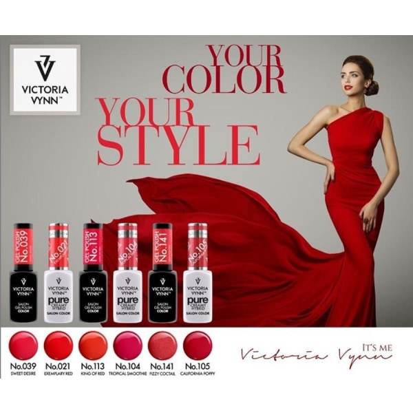 Victoria Vynn - Gel Polish - 113 King of Red - Gellack Red