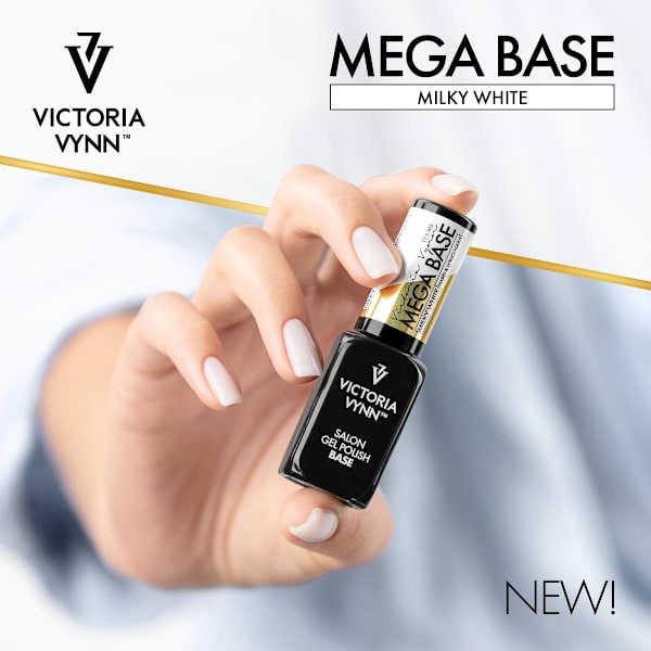 Gel Polish -  Mega Base - Milky White - 8ml - Victoria Vynn White