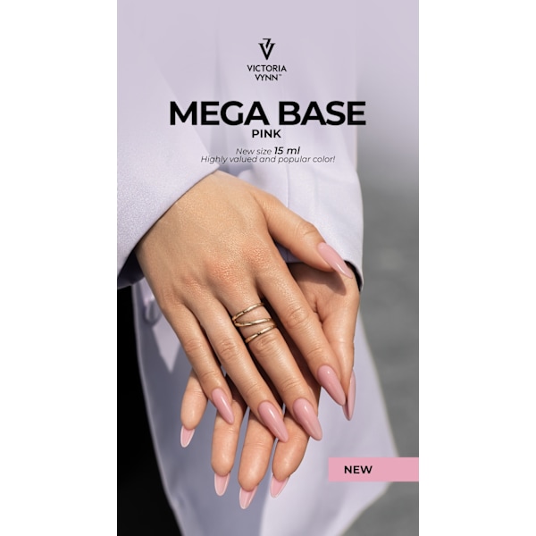 Gel Polish -  Mega Base - Pink - 15 ml - Victoria Vynn Rosa
