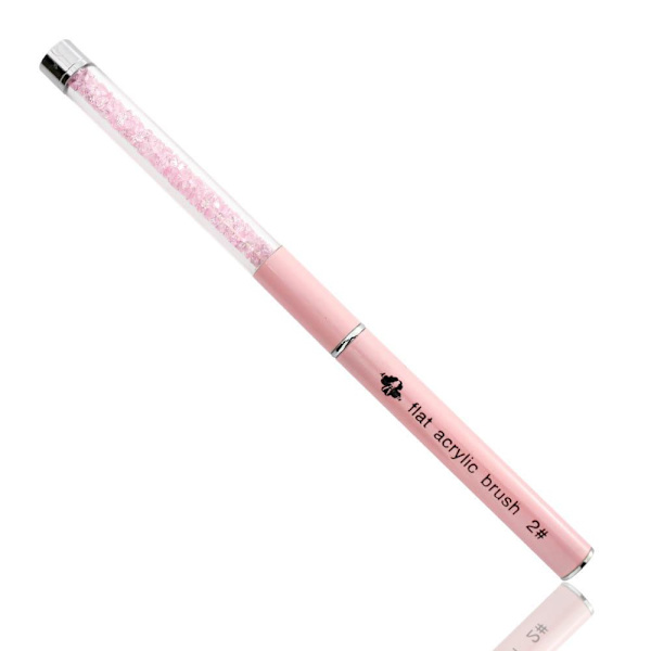 Akryyliharja kivillä - Koko: 2 - Vaaleanpunainen Pink