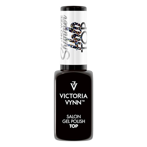 Top coat - Shimmer Holo -  No Wipe - 8 ml - Victoria Vynn multifärg