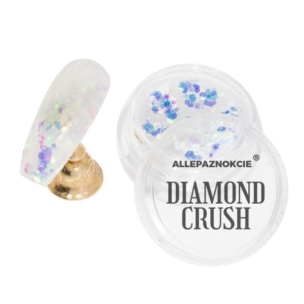 Nagelglitter - Diamond Crush - 02 Blå