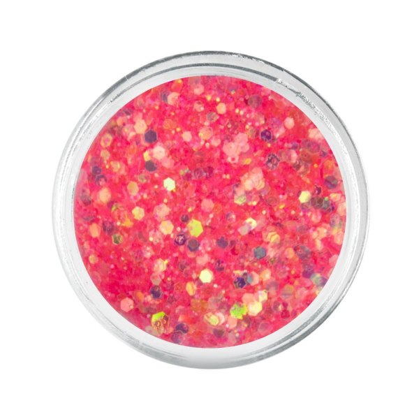 Nail Glitter - Wink Effect - Hexagon - 27 Pink