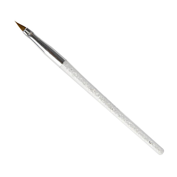 Akryl pensel med stenar - Storlek: 2 - Transparent Transparent