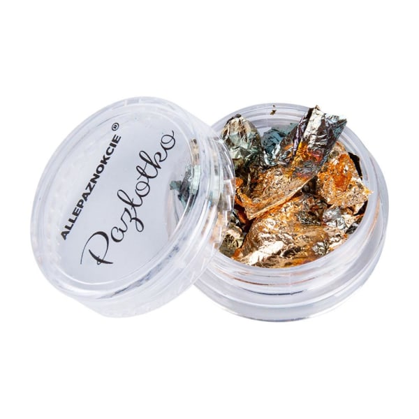 Nageldekorationer - Metall / Alu flagor - 09 Multicolor