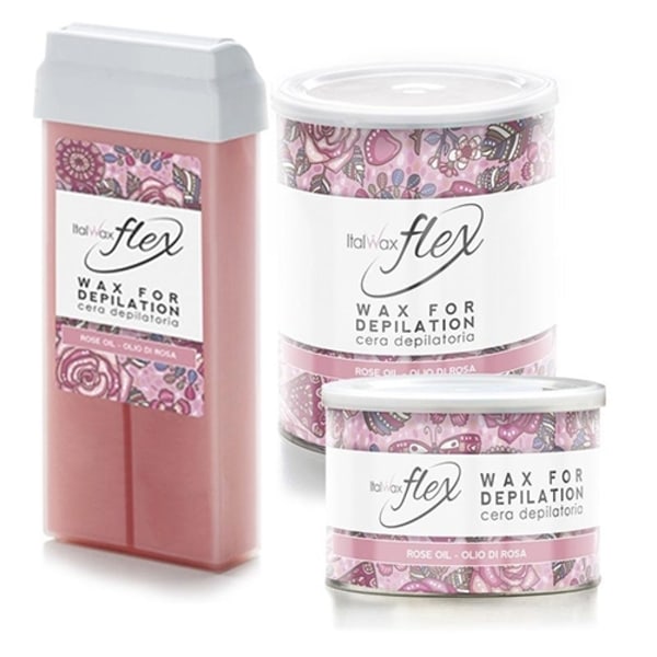 24x100g Flex - Roll on - Rose Oil - Vax - Italwax Rosa