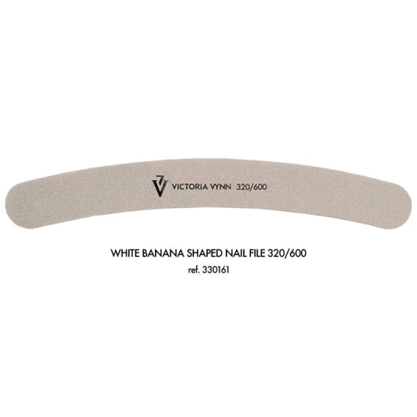 10 kpl kynsiviilat - banaani - 320/600 - Victoria Vynn - harmaa White