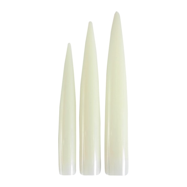 Nail Perfect - Stiletspidser - 12 stk - Naturlig Warm white