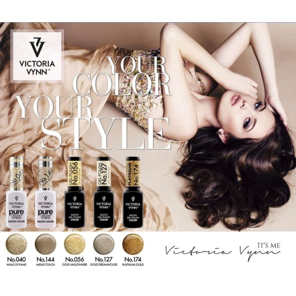 Victoria Vynn - Gel Polish - 056 Gold Millionaire - Gellack Guld