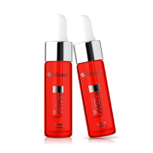 Nagelbandsolja - 15 ml - Pipett - Körsbär - Silcare Red