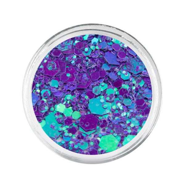 Glitter - Hexagon - Primavera - 10 Mörkblå