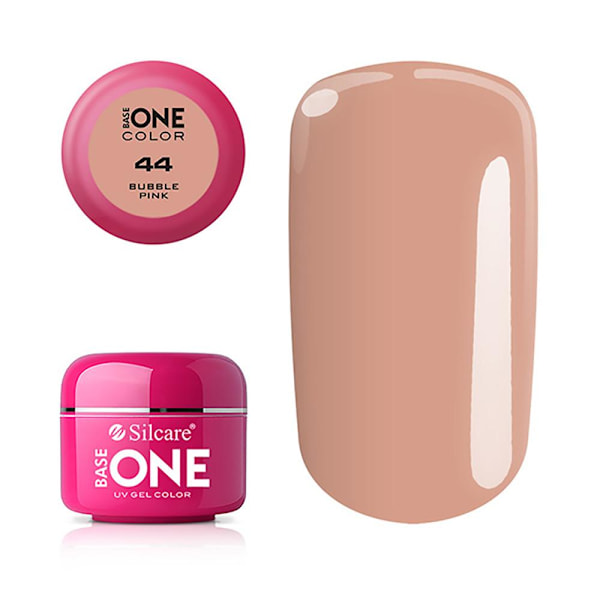 Base one - Color - UV Gel - Bubble Pink - 44 - 5 gram Beige