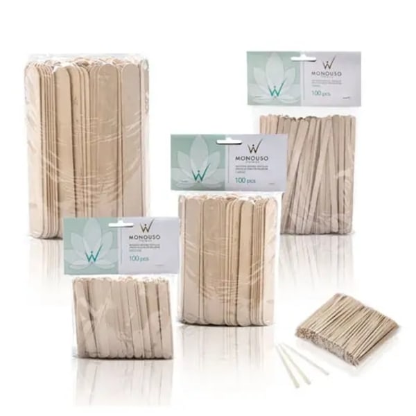 60st Spatula för vaxning - Full Body - Monouso - Italwax Tree