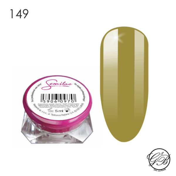 Semilac - UV Gel - Farve - Olivengrøn - 149 - 5 ml