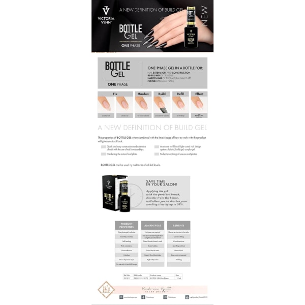 Victoria Vynn - Bottle Gel - Builder 15ml - En-fas Transparent