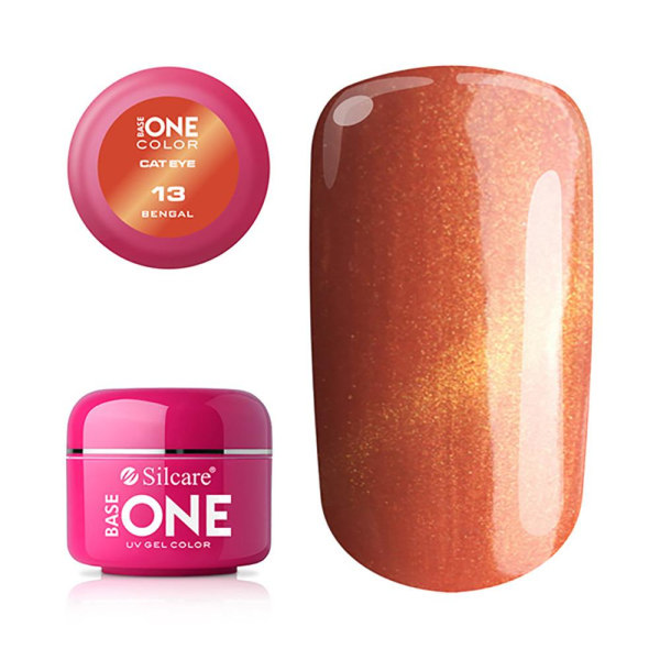 Base One - UV-geeli - Kissansilmä - Bengal - 13 - 5 grammaa Orange
