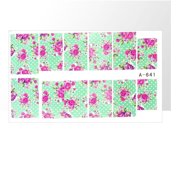 Vesitarrat - Ruusut - A641 - Kynsille Multicolor