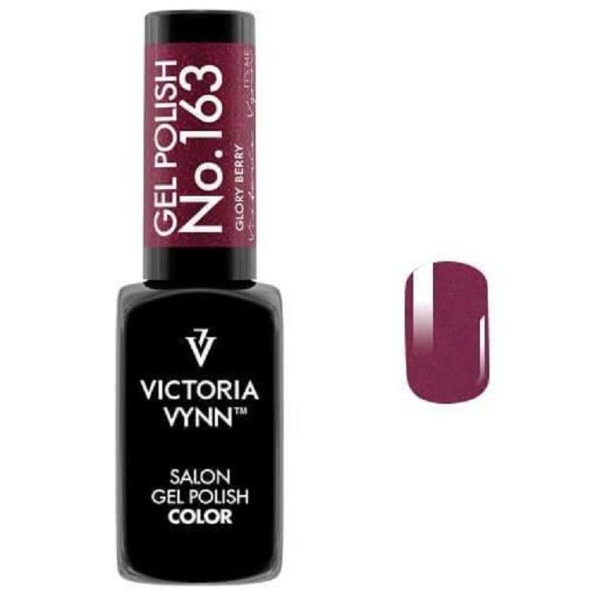 Victoria Vynn - Gel Polish - 163 Glory Berry - Gellack Vin, röd