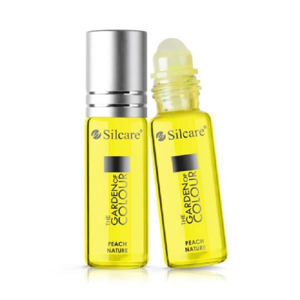 Nagelbandsolja - 11 ml roll-on - Persika - Silcare Yellow