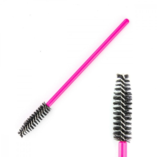 Mascara børster 50 stk - Extra Soft - Pink / Sort Pink