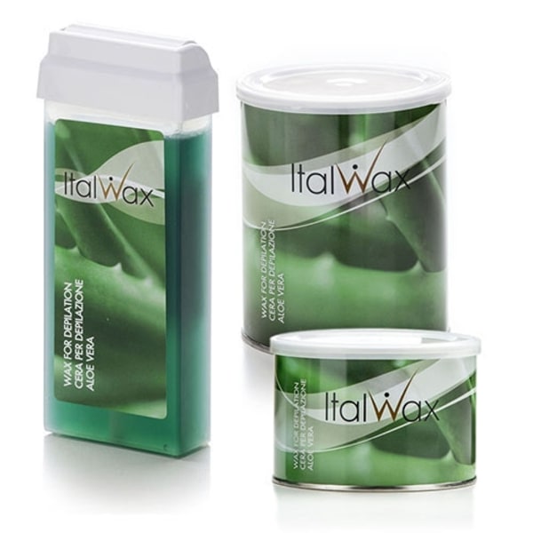 Lämmin vaha - Italwax - Roll on - Aloe Vera - 100 grammaa Green