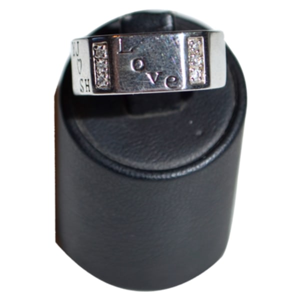 Love - Exklusiv ring i silver med Cubic Zirconia stenar one size