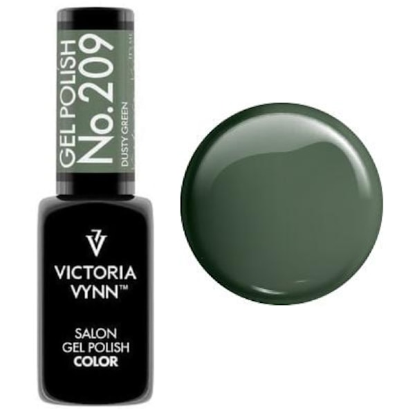 Victoria Vynn - Gel Polish - 209 Dusty Green - Gellack Grön