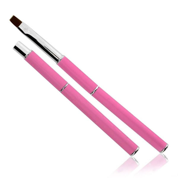 Gelé pensel med kork - Storlek: #8 - Rosa Rosa