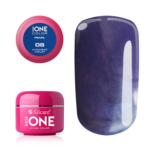 Base one - UV Gel - Pearl - Midnight Violet - 08 - 5 gram Lila