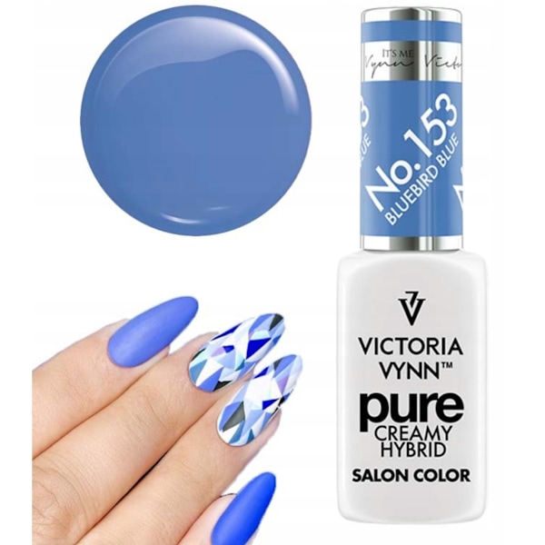 Victoria Vynn - Pure Creamy - 153 Bluebird Blue - Gellack Blå