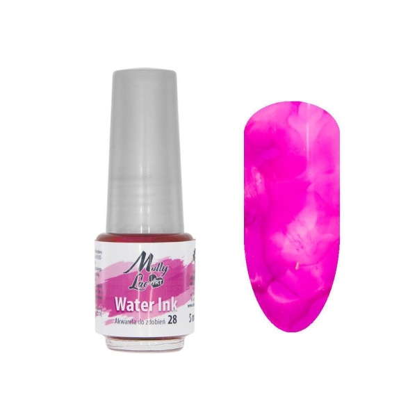 Molly Lac - Water Ink - Akvarell - 5ml - 28 Rosa