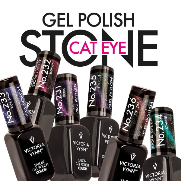 Victoria Vynn - Geelilakka - 232 Stone Cat Eye - Geelilakka Purple