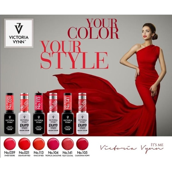 Victoria Vynn - Pure Creamy - 021 Exemplary Red - geelilakka Red